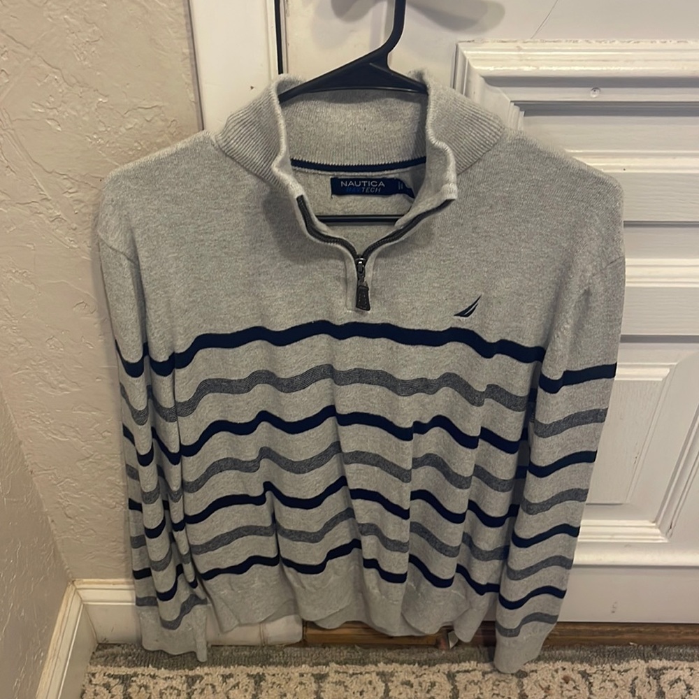 Nautica half zip sweater size large